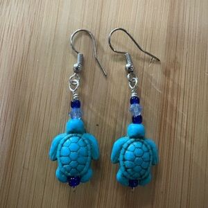 Turquoise Turtle Earrings